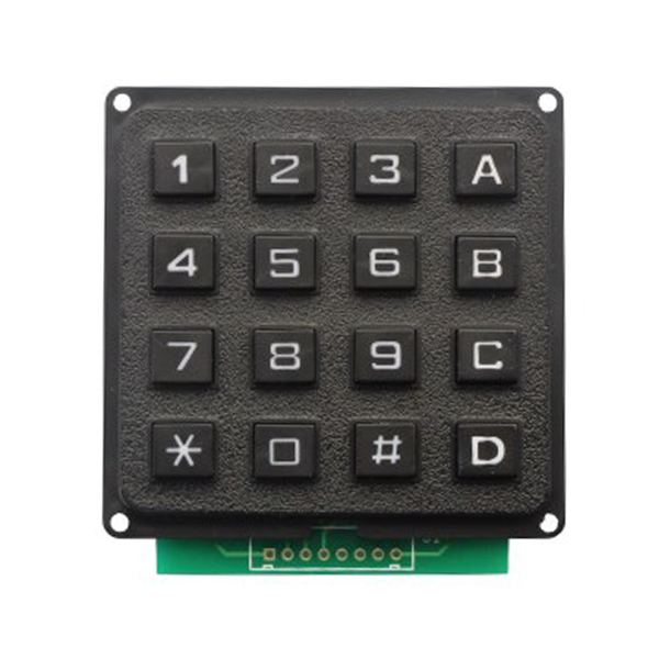 4x4 matrix numeric plastic rubber rs232 electric keypad B101