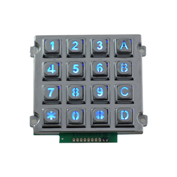 16 keys UART LED backlit keypad B660