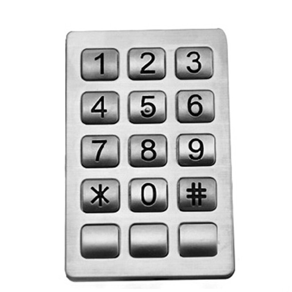 Outdoor telephone keypad with big buttons B529