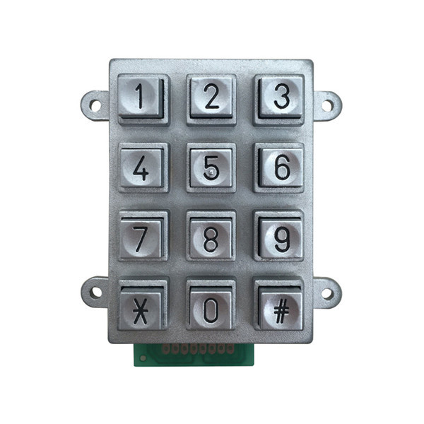 Zinc alloy metal keypad B509