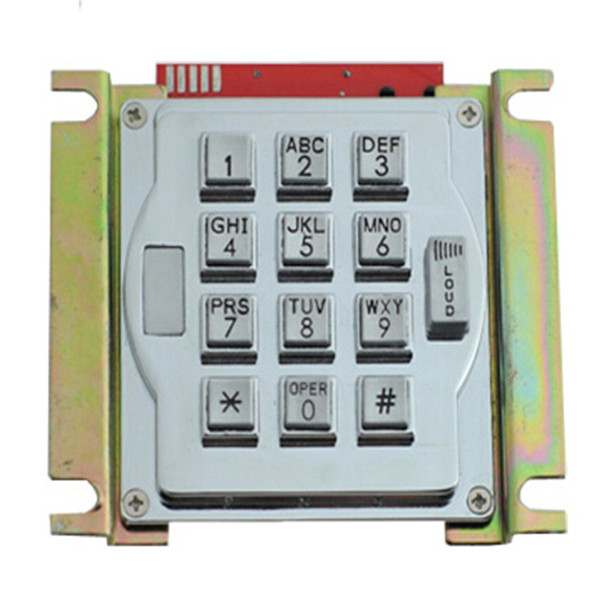 Public telephone keypad with volume contorl button B517