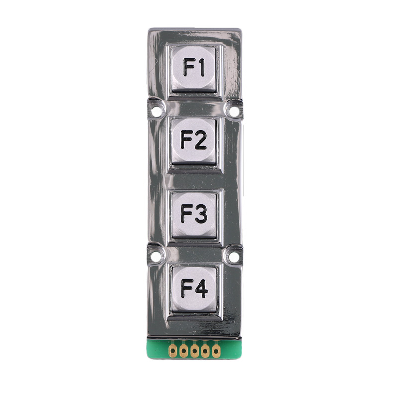 1x4 zinc alloy metal keypad B510