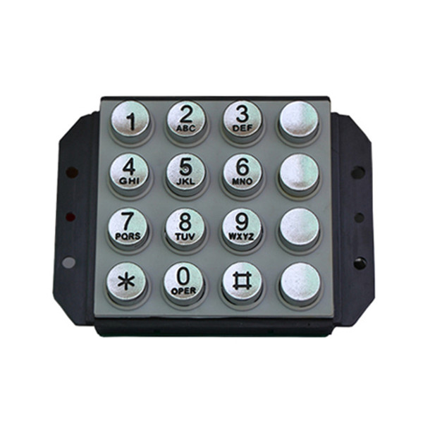 Metal round button payphone keypad B502