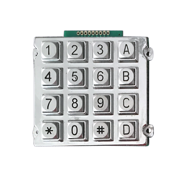 4x4 matrix vandal proof fuel dispenser keypad B512
