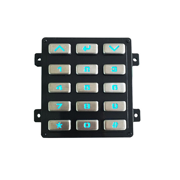 Tactile 3x5 15 buttons vending machine outdoor keypad B882