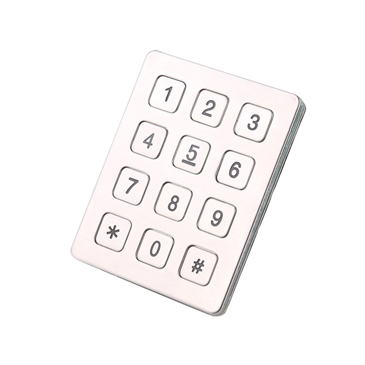 RS232 12 button metal steel remote control keypad manufacturer B720