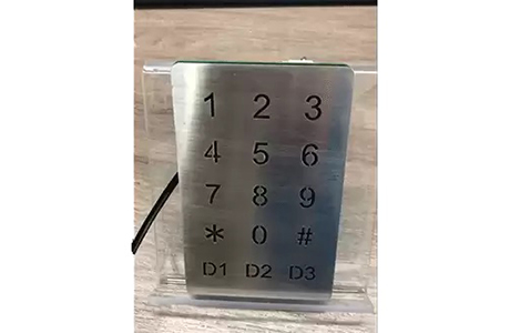 Xianglong New Design-Optical touch stainless steel illuminate keypad-B809